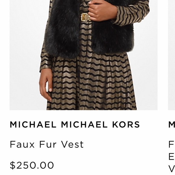 Black Michael kors fur vest - Picture 4 of 4